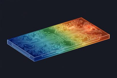 Microchannel cold plate with coolant flow streamlines